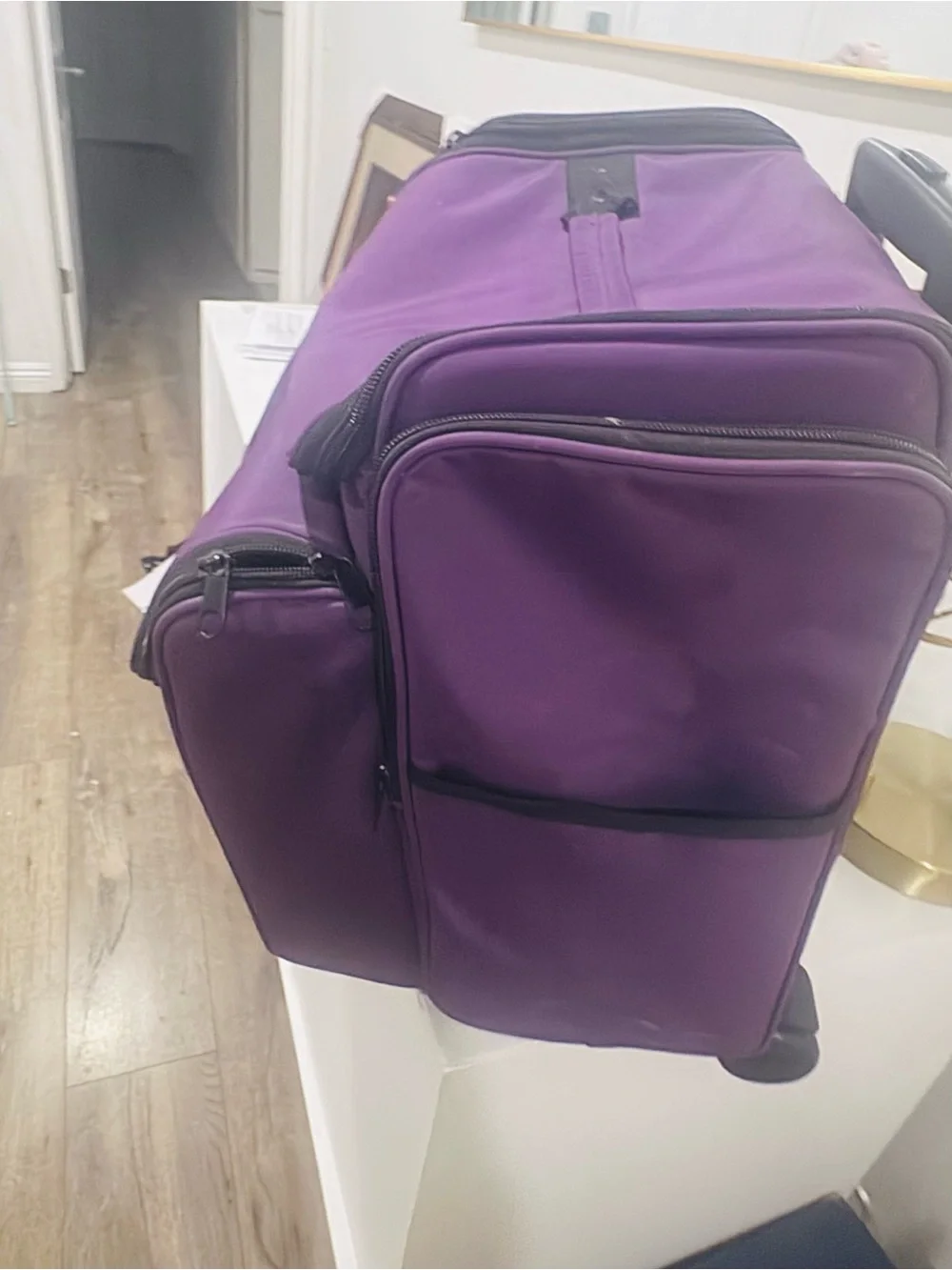 Purple  Travel Carry Bag - Stylish Utility Tote